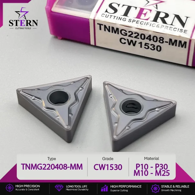 اینسرت تراشکاری STERN مدل TNMG220408-MM گرید CW1530