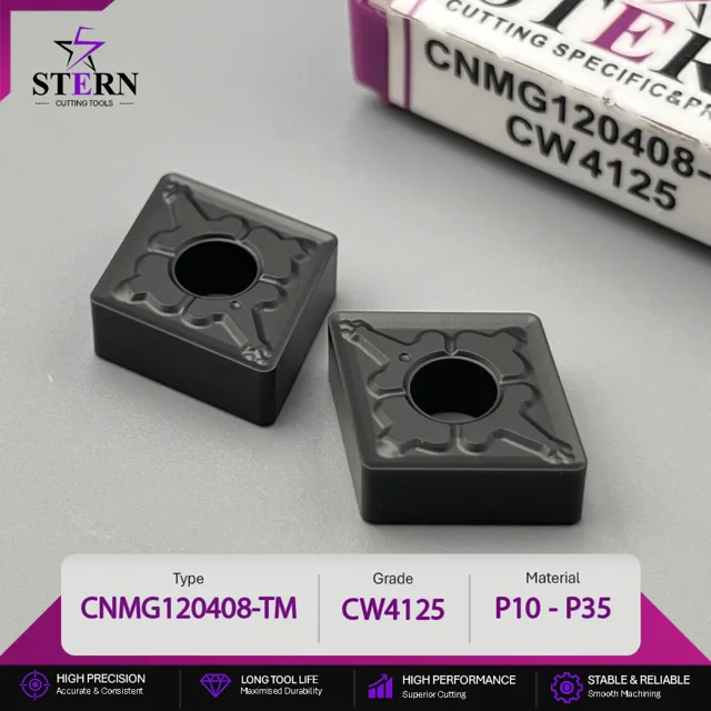 اینسرت تراشکاری STERN مدل CNMG120408-TM گرید CW4125