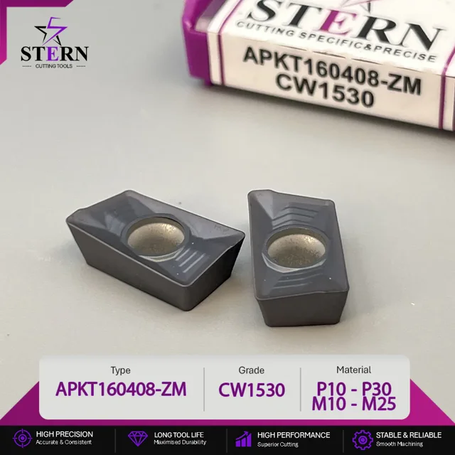اینسرت فرزکاری STERN مدل APKT160408-ZM گرید CW1530